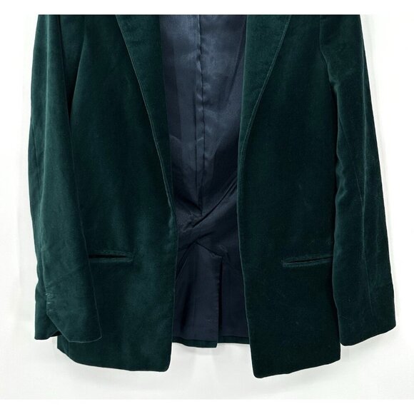 ZADIG & VOLTAIRE volly blazer emerald green velvet open front holiday trendy S - Picture 5 of 9